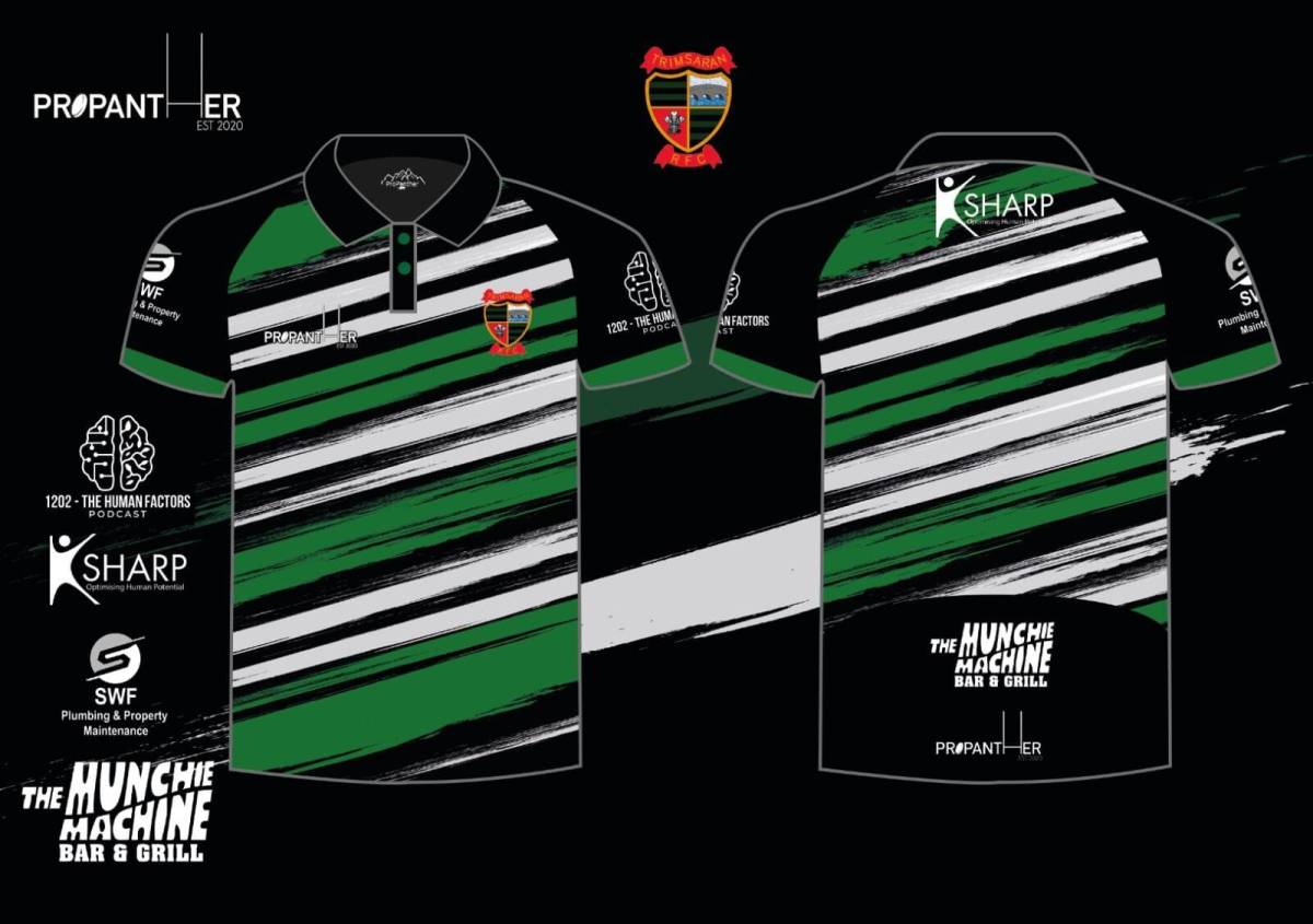 K Sharp Sponsors Trimsaran RFC and Teams up for Players Polo Shirt Image